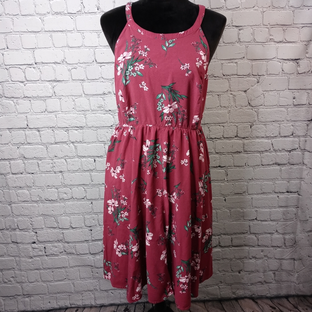 Torrid Floral Flowy Midi Dress 3x